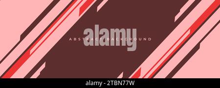 Abstract modern wide banner background design with diagonal modern shapes and lines. Vector illustration Stock Vector