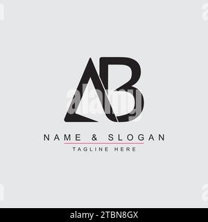 AB logo with vector format. Stock Vector