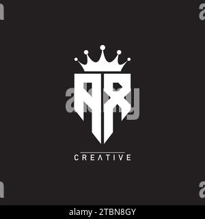 AR logo, company, name, brand Stock Vector
