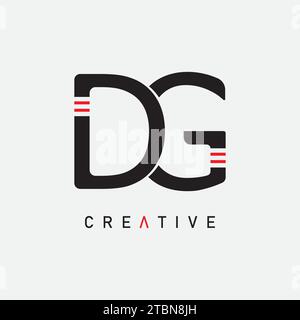 DG logo with vector form. Stock Vector