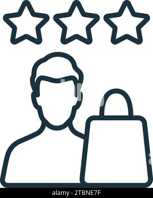 Customer experience icon. Monochrome simple sign from business concept collection. Customer experience icon for logo, templates, web design and Stock Vector