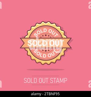 Sold out grunge rubber stamp. Vector illustration on white background ...