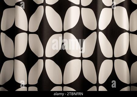 Soft to the touch, this fabric texture features intricate weaving, offering both comfort and aesthetic appeal in its delicate pattern Stock Photo