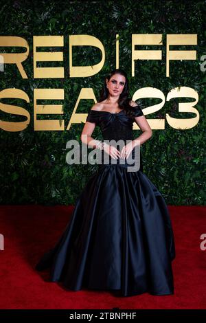 Jeddah, Saudi Arabia. 07th Dec, 2023. Dorra Zarrouk walks the red carpet to attend the closing ceremony or 3rd Red Sea Film Festival, in Jeddah, Saudi Arabia, on December 7th, 2023. Photo by Balkis Press/ABACAPRESS.COM Credit: Abaca Press/Alamy Live News Stock Photo