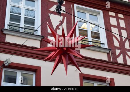 star shaped Christmas light Stock Photo