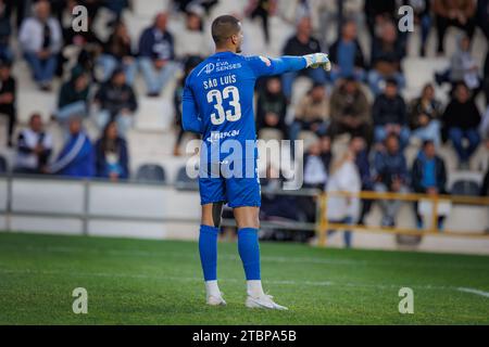 Ricardo Velho during Liga Portugal 23/24 game between SC Farense and Vitoria SC, Estadio de Sao Luis, Faro, Portugal. (Maciej Rogowski) Stock Photo