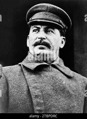 Portrait of dictator and Soviet leader Joseph Stalin from 1934. Stock Photo