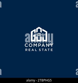 Letter GJ House Logo Design Template. Initial Letter GJ House Logo ...