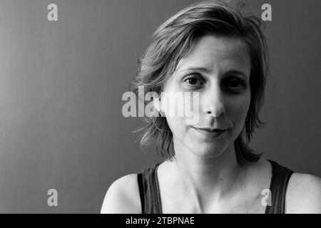 Tilburg, Netherlands. Studio portrait of an adult, androgyn woman. Stock Photo