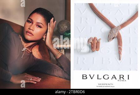 "Town & Country" magazine October 2023 issue Advert, United States Stock Photo