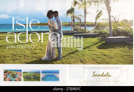 "Town & Country" magazine October 2023 issue Advert, United States Stock Photo