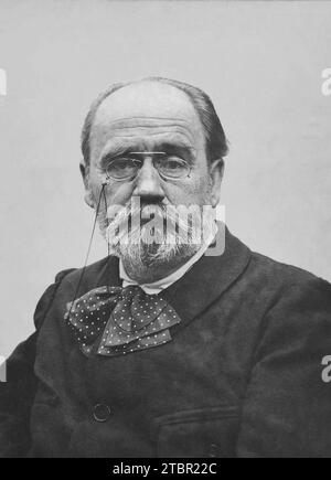 Self-portrait of Émile Zola. Circa 1895-1900. Stock Photo