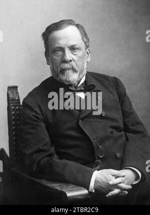 Portrait of Louis Pasteur by Nadar circa 1886. Stock Photo