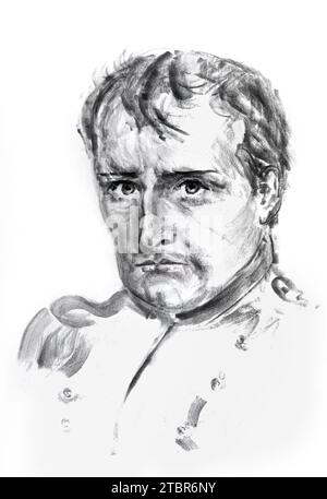 Napoleon Bonaparte  (1769-1821) by Ewa Klos Stock Photo