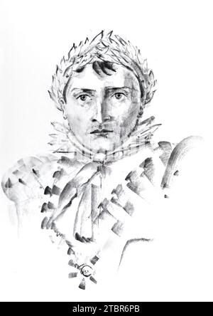 Napoleon Bonaparte  (1769-1821) by Ewa Klos Stock Photo