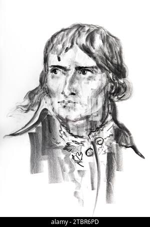 Napoleon Bonaparte  (1769-1821) by Ewa Klos Stock Photo