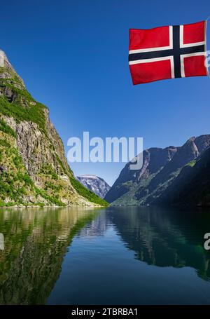 Naerøyfjord in Norway Stock Photo