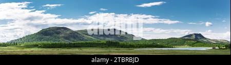 Norwegian landscape in Rondane National Park near Venabu Stock Photo