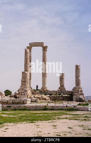 Citadel Hill, Amman, Jordan, Asia Stock Photo