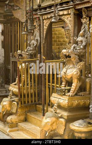 Nepal, Patan, Golden Temple, Hiranya Varna Mahavihar Stock Photo