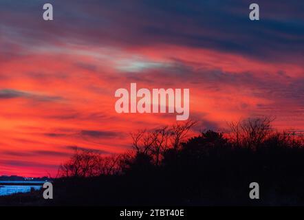 Sunset sky Stock Photo