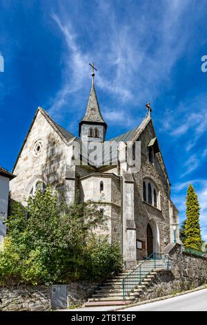 St. Christopher's Church, built in 1872, Bad Gastein, Gastein Valley, Hohe Tauern National Park, Austria, Europe Stock Photo