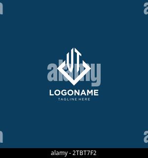 VT initial monogram logo with rectangle style design ideas Stock Vector ...