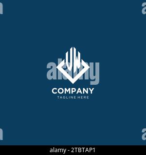 VW initial square logo design, modern and luxury real estate logo style ...