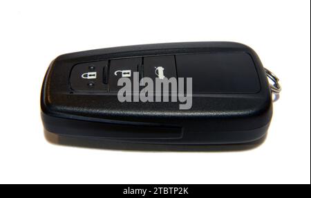 Pop-up car key with remote central locking Stock Photo