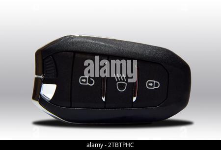 Pop-up car key with remote central locking Stock Photo