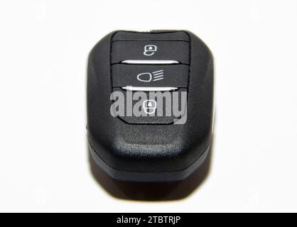 Pop-up car key with remote central locking Stock Photo