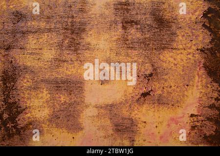Weathered Rusted Metal Texture, Background Asset Stock Photo