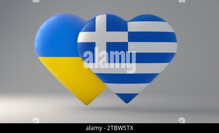 badges with flag of Greece illustration Stock Photo - Alamy