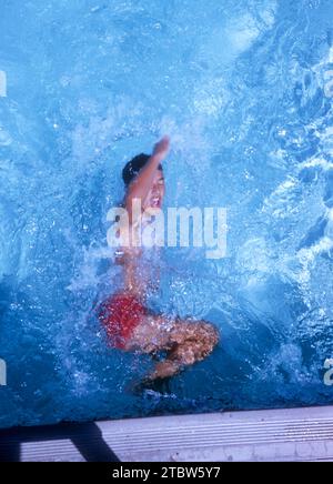 LOS ANGELES, CA - JULY, 1955: American swimmer Don Harper of Ohio State ...