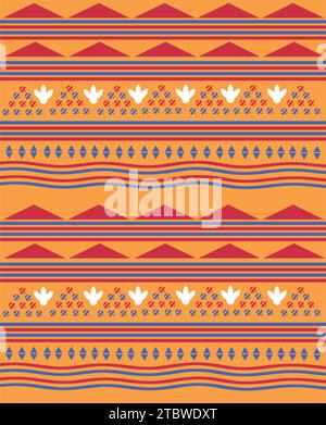 aso oke cloth design vector isolated Stock Vector