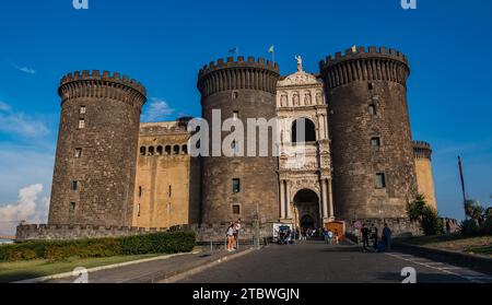 A picture of the main entrance of Castel Nuovo, in Naples Stock Photo