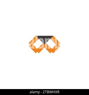letter w triangle pixel logo vector Stock Vector Image & Art - Alamy