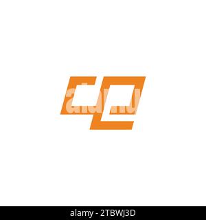 letter ce infinity geometric simple line logo vector Stock Vector