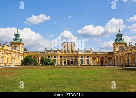 Royal Wilanow Palace in Warsaw. Residence of King John III Sobieski Stock Photo