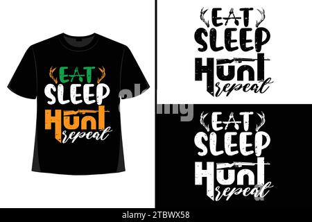 Hunting t shirt design vector, Hunt t shirt design, hunting t shirt ,deer hunting vector, outdoor hunting tshirt design, Graphic prints set with Deer Stock Vector