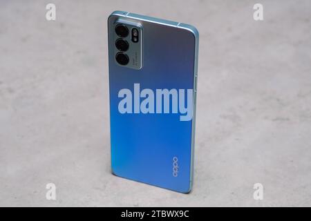 HCMC, VN - Dec 2023. Oppo Reno 6 Pro Smartphone Stock Photo