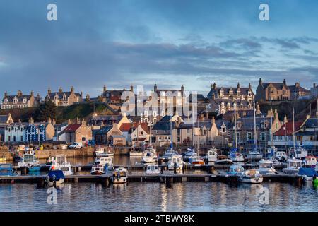 Findochty in November. Moray, Scotland. Stock Photo