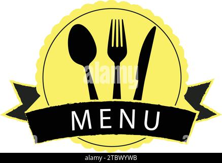 Menu Card Icon Stock Vector