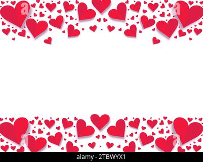 Valentine's Day Red Love Background Stock Vector
