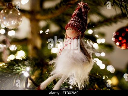 Geschmückter Wehnachtsbaum Stock Photo