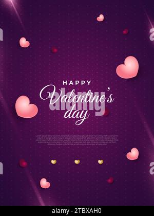 Pink flare with a heart. Abstract romantic background with glowing heart.  Shining love and romance concept. Graphic element for wedding invitation,  bi Stock Vector Image & Art - Alamy