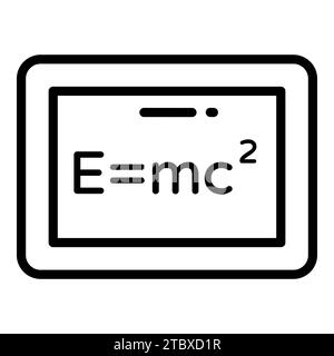 board vector line icon, school and education icon Stock Vector