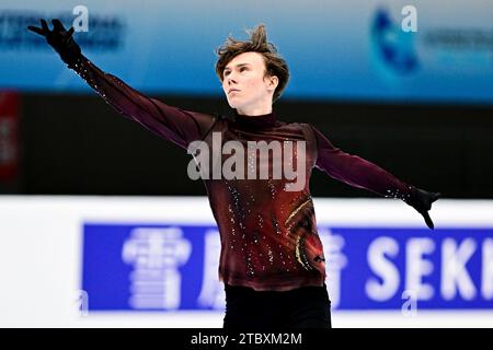 Daniel MARTYNOV (USA), during Junior Men Free Skating, at the ISU World ...