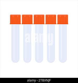 Test tubes, conceptual illustration Stock Photo