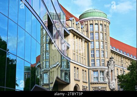 German National Library in the city of Leipzig, Saxony Stock Photo